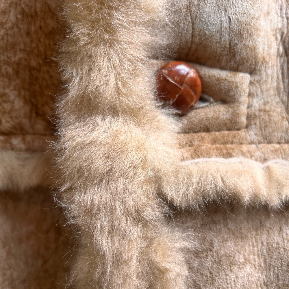 Vintage shearling Marlboro man coat Size 42 Size Large - Picture 6 of 10